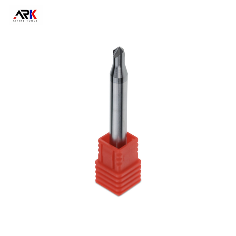 Zes roestvrijstalen hoogglansfrezen